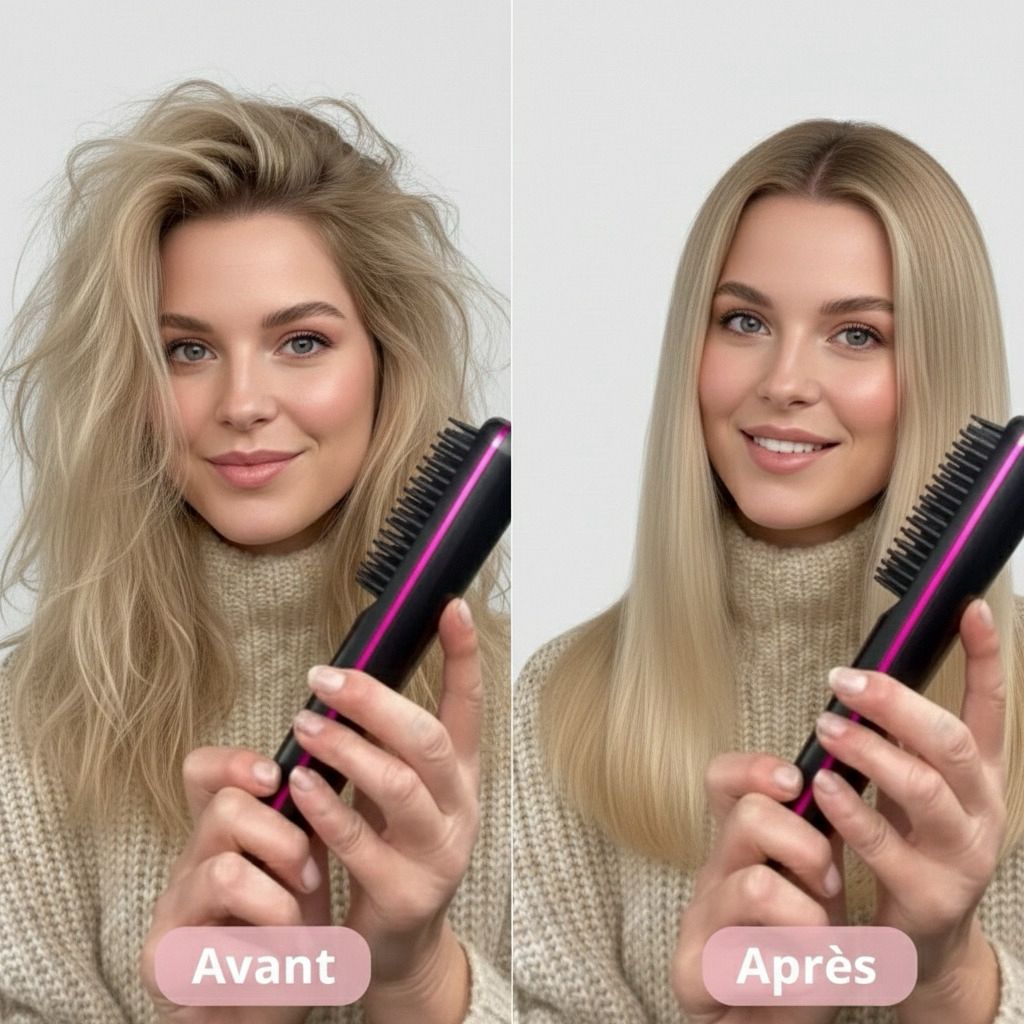 Peigne Chauffant Magique Sans Fil