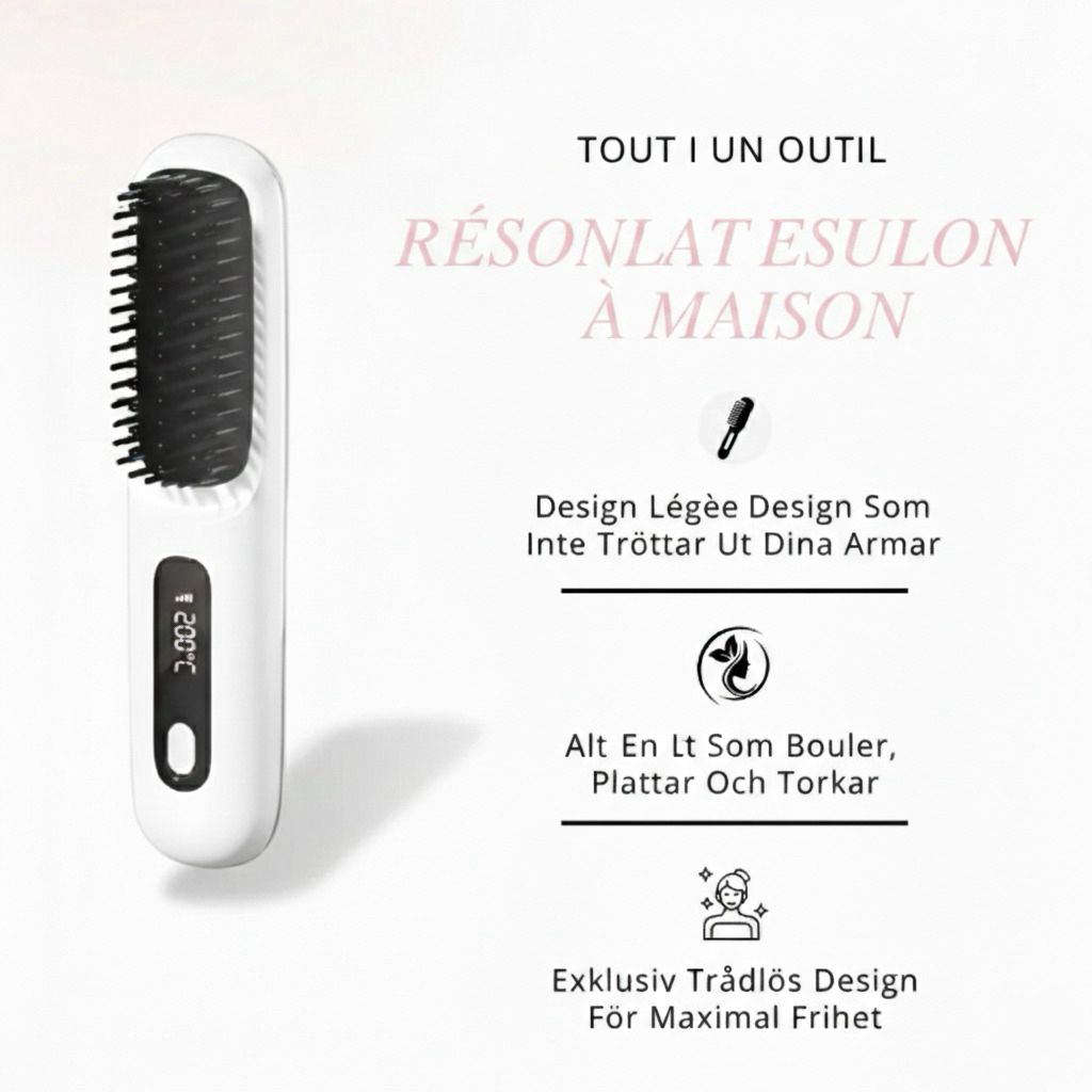 Peigne Chauffant Magique Sans Fil